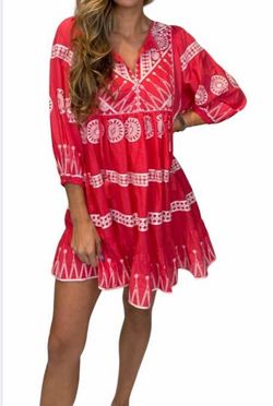 Style 1-387826907-2696 Oliphant Red Size 12 Sleeves Mini Plus Size Cocktail Dress on Queenly