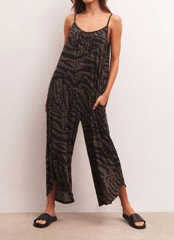 Style 1-4031732384-3236 Z Supply Black Size 4 Spandex Tall Height Floor Length Jumpsuit Dress on Queenly