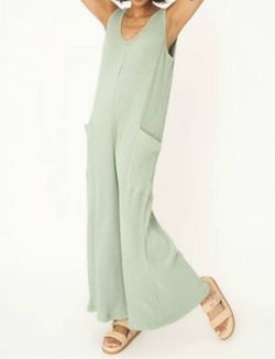 Style 1-4049065689-2696 PROJECT SOCIAL T Green Size 12 Floor Length Plus Size Jumpsuit Dress on Queenly
