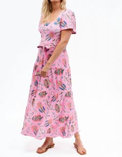 Style 1-4117425797-2696 SMITH & QUINN Pink Size 12 Military Jersey Floor Length Straight Dress on Queenly