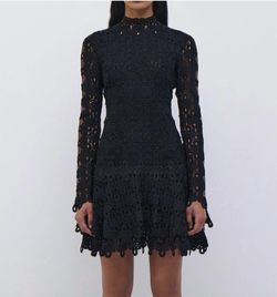 Style 1-4152166344-1498 JONATHAN SIMKHAI Black Size 4 Tall Height Free Shipping Sorority Rush Cocktail Dress on Queenly