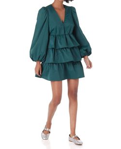 Style 1-4154230735-2901 Crosby by Mollie Burch Green Size 8 Fitted Mini Cocktail Dress on Queenly