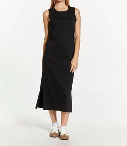 Style 1-617010127-2696 Thread & Supply Black Size 12 Plus Size Side Slit Cocktail Dress on Queenly