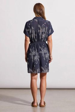 Style 1-784159391-3472 TRIBAL Blue Size 4 Navy Free Shipping Sleeves Cocktail Dress on Queenly