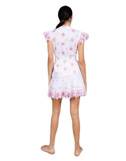 Style 1-937485065-2901 Temptation Positano Pink Size 8 Sorority Sorority Rush Mini Embroidery Cocktail Dress on Queenly
