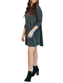 Style 1-968671925-3471 umgee Gray Size 4 Tall Height Mini Spandex Cocktail Dress on Queenly