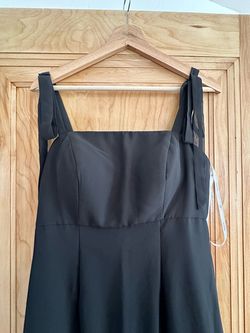Style Empress Dress AW bridal Black Size 4 Square Neck Empress Dress Jersey A-line Dress on Queenly