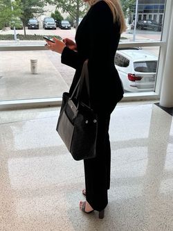 Calvin Klein Black Size 4 Pageant Custom Blazer Jumpsuit Dress on Queenly