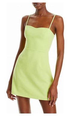Style 1-1075468709-649 FRENCH CONNECTION Green Size 2 Spaghetti Strap Cocktail Dress on Queenly