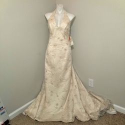 Style 5720 Maggie Sottero Multicolor Size 10 Vintage Ivory Mermaid Dress on Queenly