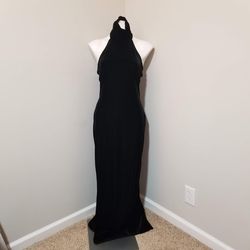 Style Vintage Roberta Black Size 12 Train Jersey Mermaid Dress on Queenly