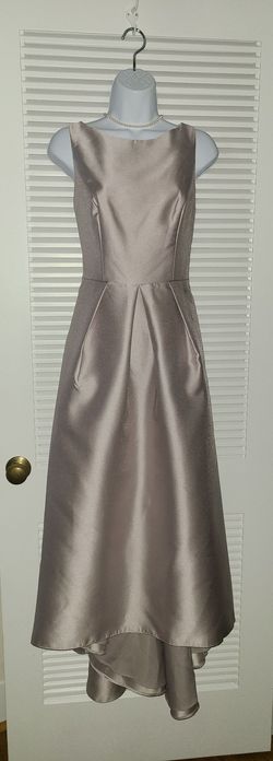 Style D706 Alfred Sung Pink Size 6 Backless D706 High Low A-line Dress on Queenly