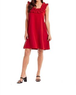 Style 1-1596200745-2791 mudpie Red Size 12 Polyester Free Shipping Cocktail Dress on Queenly