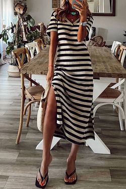 Style 1-1635329799-3236 dear lover Black Size 4 Tall Height Polyester Side slit Dress on Queenly