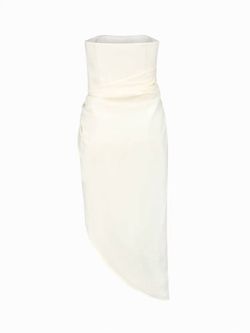 Style 1-1640054018-1130 GAUGE 81 White Size 34 Ivory Tall Height Strapless Cocktail Dress on Queenly