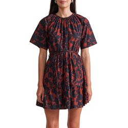Style 1-1734686840-2901 APIECE APART Red Size 8 Pockets Belt Mini Cocktail Dress on Queenly