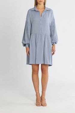 Style 1-1947903688-3236 girl and the sun Blue Size 4 Tall Height Mini Sleeves Cocktail Dress on Queenly