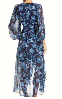 Style 1-2017116645-2168 Eliza J Blue Size 8 High Low Straight Dress on Queenly