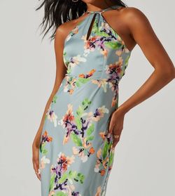 Style 1-2163336635-2865 ASTR Green Size 12 Plus Size Print Cocktail Dress on Queenly