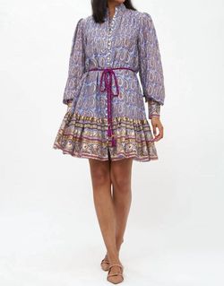 Style 1-2241268786-3471 Oliphant Purple Size 4 Belt Tall Height Free Shipping Cocktail Dress on Queenly