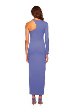 Style 1-2293391891-2901 Susana Monaco Purple Size 8 Floor Length Tall Height Side slit Dress on Queenly