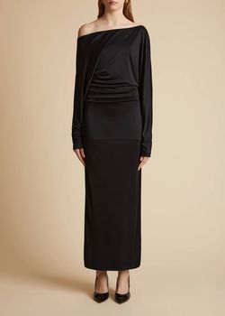 Style 1-2455503605-3855 Khaite Black Size 0 Jersey Straight Dress on Queenly