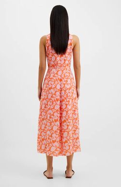 Style 1-2672218523-1498 FRENCH CONNECTION Pink Size 4 Floral Polyester Cocktail Dress on Queenly