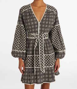 Style 1-2719389165-3471 Marie Oliver Brown Size 4 Sleeves Belt Mini Cocktail Dress on Queenly