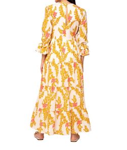 Style 1-2720207315-3011 BEYOND by Vera Yellow Size 8 Free Shipping Tall Height Straight Dress on Queenly