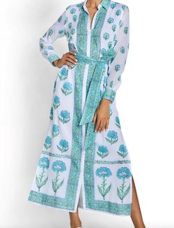 Style 1-2785043525-3011 bella tu Green Size 8 Floral Long Sleeve Straight Dress on Queenly