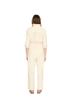 Style 1-2994079578-3471 XIRENA Nude Size 4 Tall Height Pockets Jumpsuit Dress on Queenly