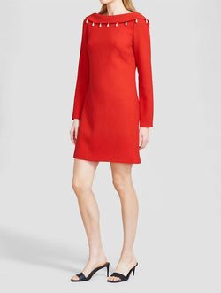 Style 1-3066289173-1498 Lela Rose Red Size 4 Mini Cocktail Dress on Queenly