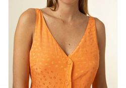 Style 1-3202258985-2696 FRNCH Orange Size 12 V Neck Tall Height Cocktail Dress on Queenly