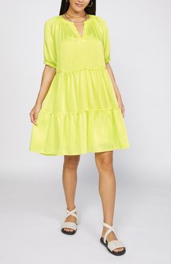Style 1-3365113731-2901 current air Yellow Size 8 Polyester Cocktail Dress on Queenly
