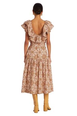 Style 1-3402103073-3011 Marie Oliver Brown Size 8 Belt Tall Height Cocktail Dress on Queenly
