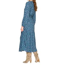 Style 1-3488329977-3011 XIRENA Blue Size 8 Sleeves Belt Cocktail Dress on Queenly