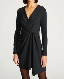 Style 1-3926292509-1498 HALSTON HERITAGE Black Size 4 Jersey Polyester Cocktail Dress on Queenly