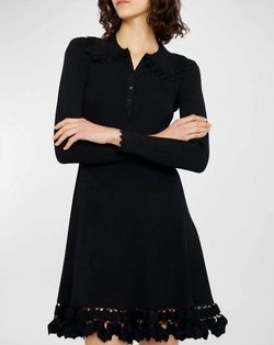 Style 1-3934993037-3236 Ulla Johnson Black Size 4 High Neck Mini Cocktail Dress on Queenly