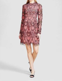 Style 1-3981124426-1901 Lela Rose Pink Size 6 Lace Summer Polyester Cocktail Dress on Queenly