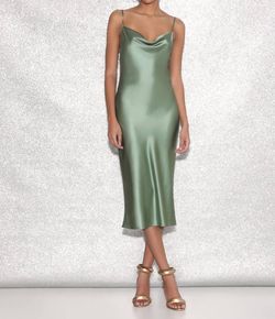 Style 1-4202055501-2696 Fleur Du Mal Green Size 12 Plus Size Cocktail Dress on Queenly