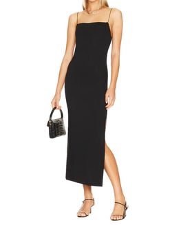 Style 1-505046239-2901 Enza Costa Black Tie Size 8 Side Slit Cocktail Dress on Queenly