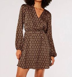Style 1-569072612-2696 APRICOT Brown Size 12 Belt Tall Height Plus Size Cocktail Dress on Queenly