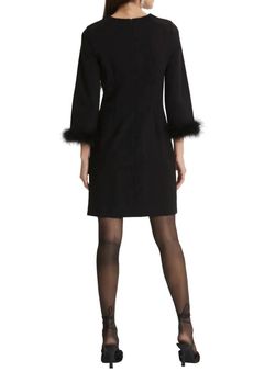 Style 1-631052606-1498 Tyler Boe Black Size 4 V Neck Sleeves Cocktail Dress on Queenly