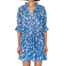 Style 1-85247720-91 Sundry Blue Size 0 Mini Ruffles Cocktail Dress on Queenly