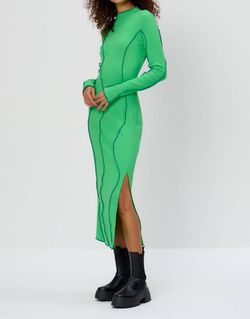 Style 1-95181668-2901 ANOTHER GIRL Green Size 8 Tall Height Side slit Dress on Queenly