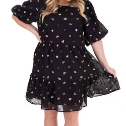 Style 1-1003290261-2696 entro Black Size 12 Tall Height Mini Casual Cocktail Dress on Queenly