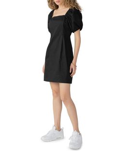 Style 1-1052484178-238 Sanctuary Black Size 12 Summer Square Neck Cocktail Dress on Queenly