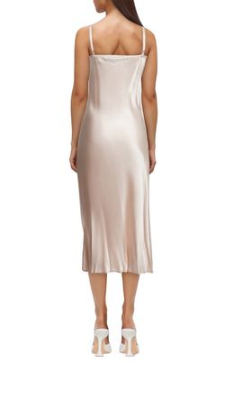 Style 1-1066905011-2791 Enza Costa Pink Size 12 Plus Size Satin Jersey Cocktail Dress on Queenly