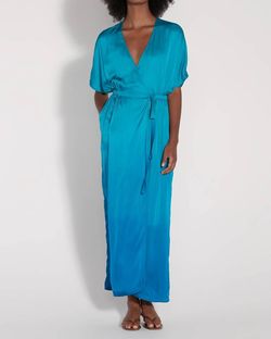 Style 1-1115124448-649 Raquel Allegra Blue Size 2 Tall Height 50 Off Turquoise Straight Dress on Queenly