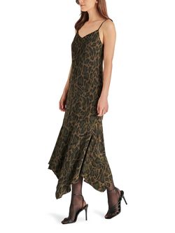 Style 1-1125782437-2696 STEVE MADDEN Green Size 12 Polyester Print Straight Dress on Queenly